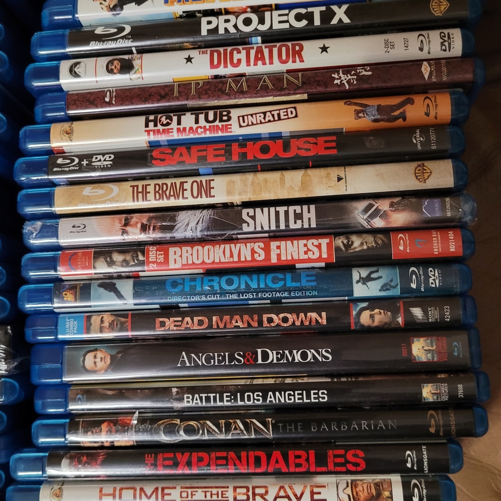 Mixed $4 Blu-ray & $3 DVD Movies.